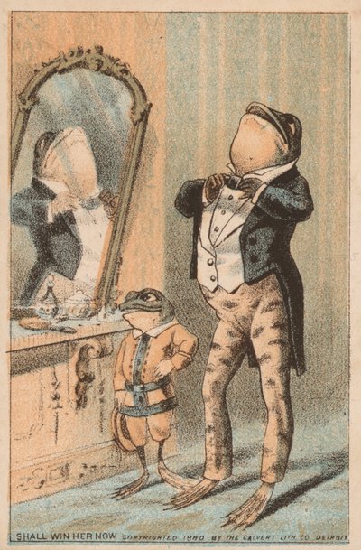 Frog Getting Dressed for a Night Out by American School